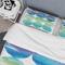 Designart 'Circle Abstract Blue Colorfields III' Geometric Bedding Set - Duvet Cover & Shams
